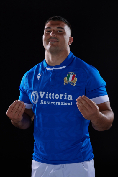 Danilo Fischetti, studente Dual Career dell'Università di Parma, parte della formazione ideale delle Quilter Autumn Nation Series di Rugby