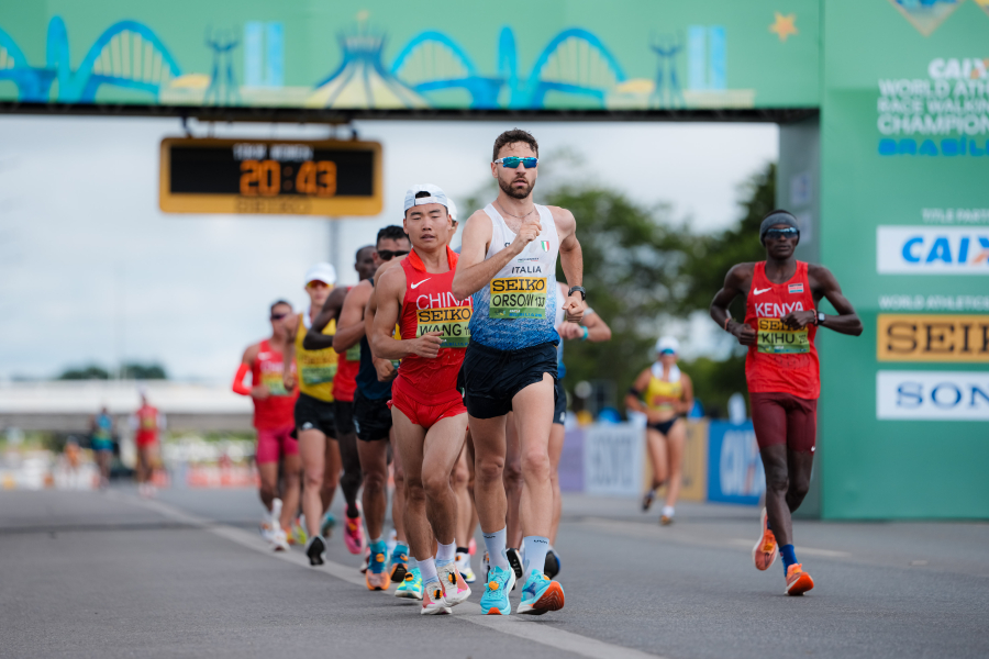 Mondiali di marcia BRASILIA: medaglia d'argento per Riccardo Orsoni, studente atleta Dual Career dell’Università di Parma.